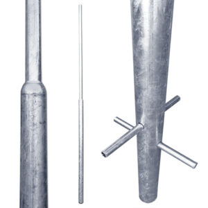 Verzinkte flespaal met grondankers (7 lengtes)